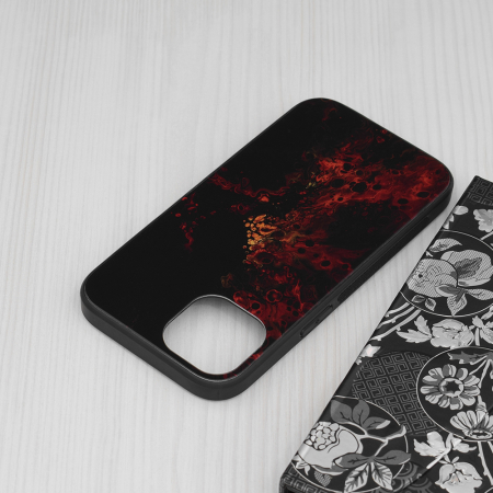 Husa iPhone 14, Glaze Series, Red Nebula [4]