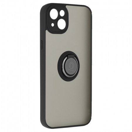 Husa iPhone 14 Plus cu inel suport stand magnetic, Negru [6]