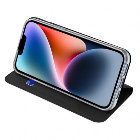 Husa iPhone 14 Plus, Dux Ducis Skin Pro Flip Book, Negru [1]