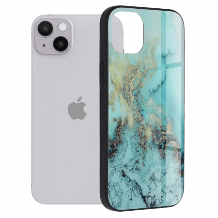 iPhone 14 Plus - Husa iPhone 14 Plus, Glaze Series, Blue Ocean