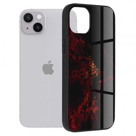 iPhone 14 Plus - Husa iPhone 14 Plus, Glaze Series, Red Nebula