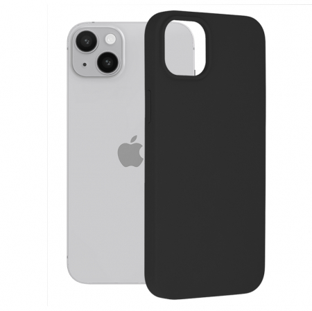 iPhone 14 Plus - Husa iPhone 14 Plus, Soft Edge Silicone, Negru