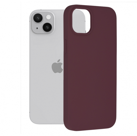 iPhone 14 Plus - Husa iPhone 14 Plus, Soft Edge Silicone, Plum Violet