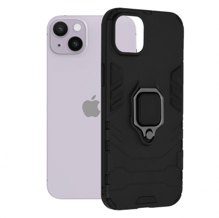 iPhone 14 Plus - Husa iPhone 14 Plus, Techsuit Shield Ring, Negru