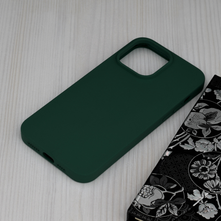 Husa iPhone 14 Pro Max, Soft Edge Silicone, Dark Green [2]