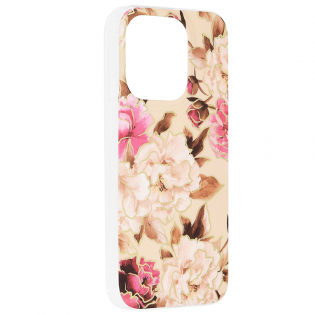 Husa iPhone 14 Pro, Techsuit Marble Series, Mary Berry Nude [1]