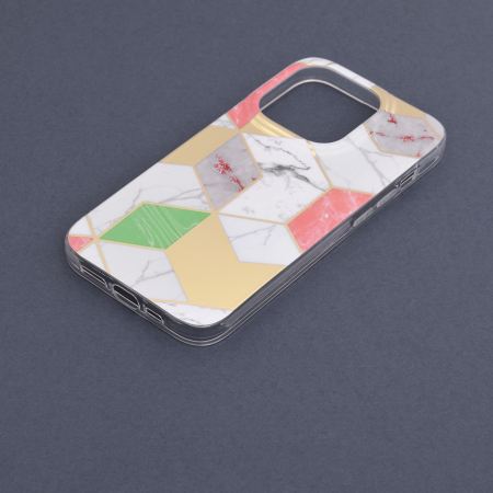 Husa iPhone 14 Pro, Techsuit Marble Series, Purple Hex [4]