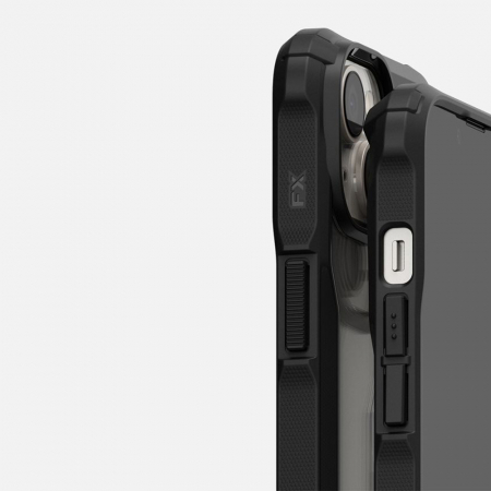 Husa iPhone 14, Ringke Fusion X, Black [6]
