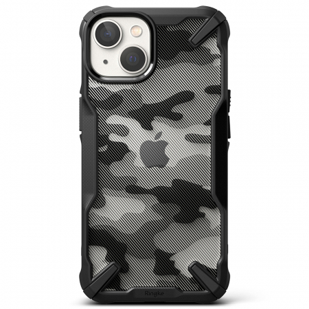 Husa iPhone 14, Ringke Fusion X, Camo Black [1]