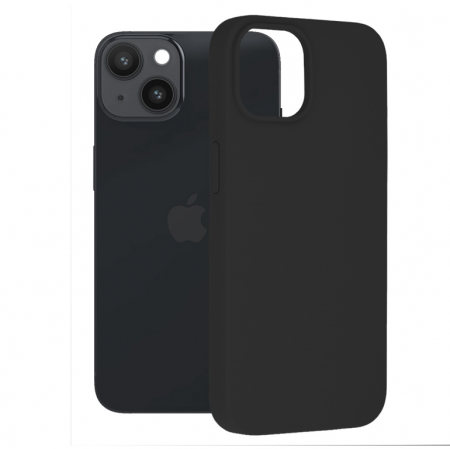 iPhone 14 - Husa iPhone 14, Soft Edge Silicone, Negru