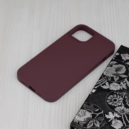 Husa iPhone 14, Soft Edge Silicone, Plum Violet [2]