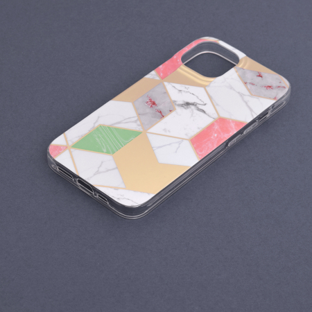 Husa iPhone 14, Techsuit Marble Series, Purple Hex [4]