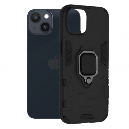 iPhone 14 - Husa iPhone 14, Techsuit Shield Ring, Negru