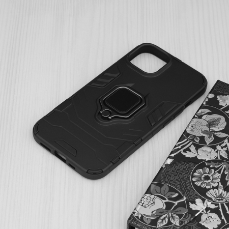 Husa iPhone 14, Techsuit Shield Ring, Negru [4]