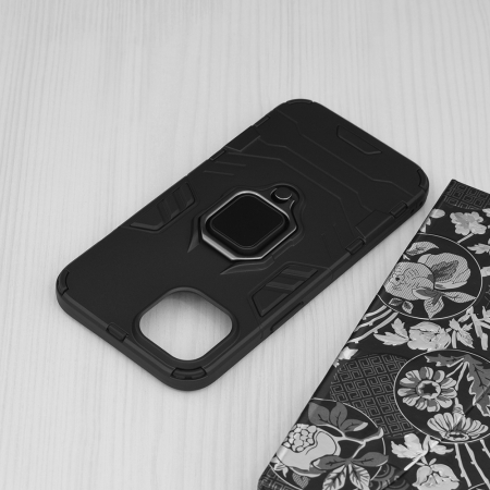 Husa iPhone 14, Techsuit Shield Ring, Negru [5]