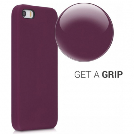 Husa iPhone 5 / 5S / SE, Soft Edge Silicone, Plum Violet [3]