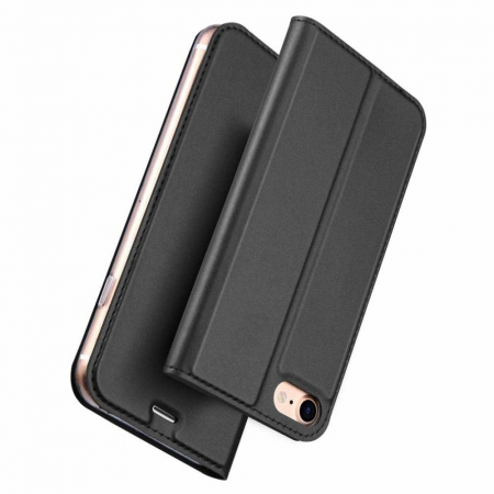 Husa iPhone 7 / 8 / SE 2 (2020), Dux Ducis Skin Pro Flip Book, Negru [4]