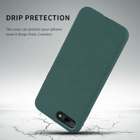 Husa iPhone 7 Plus / 8 Plus, Soft Edge Silicone, Dark Green [3]