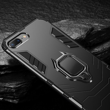 Husa iPhone 7 Plus, Techsuit Shield Ring, Negru [8]