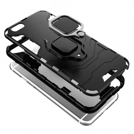 Husa iPhone 7 / SE 2 (2020), Techsuit Shield Ring, Negru [5]