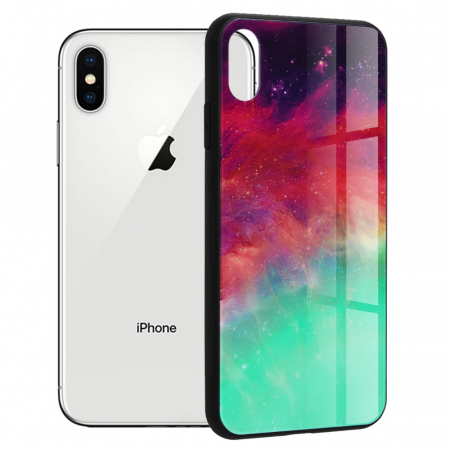 iPhone X - Husa iPhone X / XS, Glaze Series, Fiery Ocean