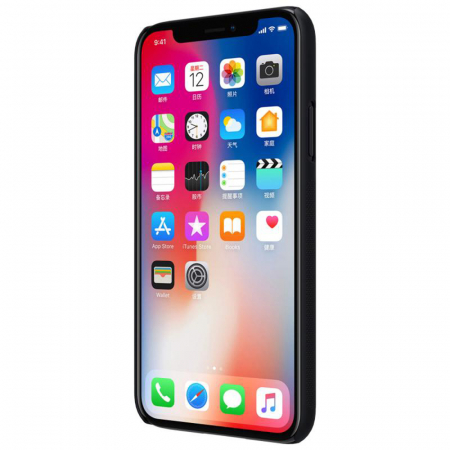 Husa iPhone X / XS, Nillkin Super Frosted Shield, Negru [1]