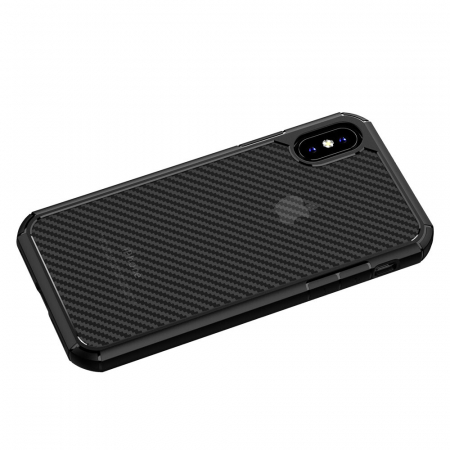 Husa iPhone X / XS, Techsuit CarbonFuse, Negru [11]