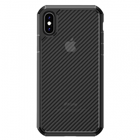 Husa iPhone X / XS, Techsuit CarbonFuse, Negru [9]