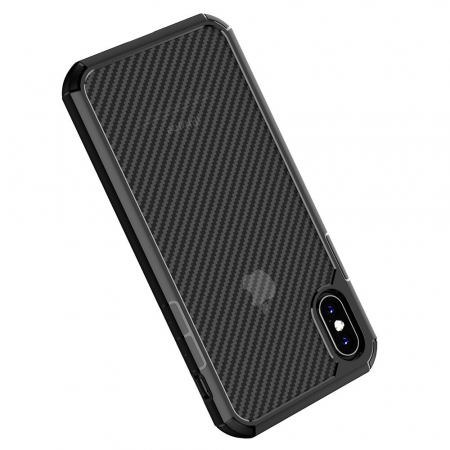 Husa iPhone X / XS, Techsuit CarbonFuse, Negru [5]