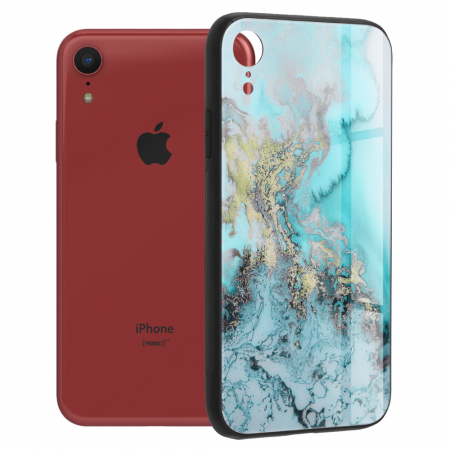 iPhone XR - Husa iPhone XR, Glaze Series, Blue Ocean