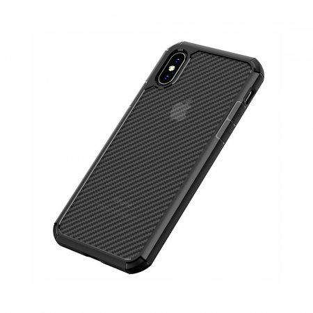 Husa iPhone XR, Techsuit CarbonFuse, Negru [7]