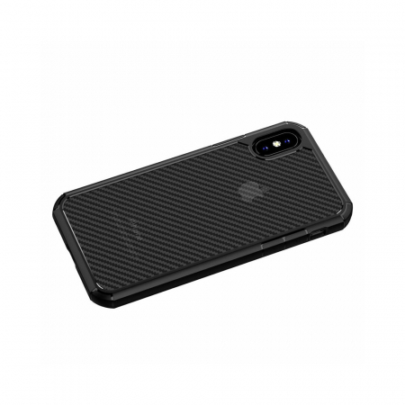 Husa iPhone XR, Techsuit CarbonFuse, Negru [15]