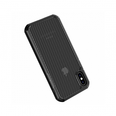Husa iPhone XR, Techsuit CarbonFuse, Negru [11]