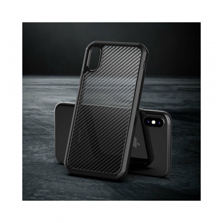 Husa iPhone XR, Techsuit CarbonFuse, Negru [1]