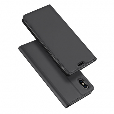 iPhone - Husa iPhone XS Max, Dux Ducis Skin Pro Flip Book, Negru