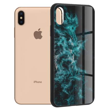 iPhone XS Max - Husa iPhone XS Max, Glaze Series, Blue Nebula
