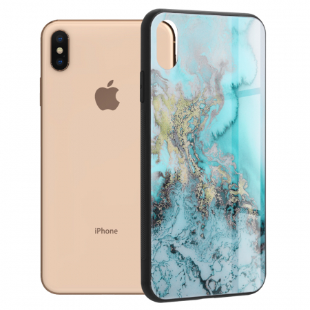 iPhone XS Max - Husa iPhone XS Max, Glaze Series, Blue Ocean