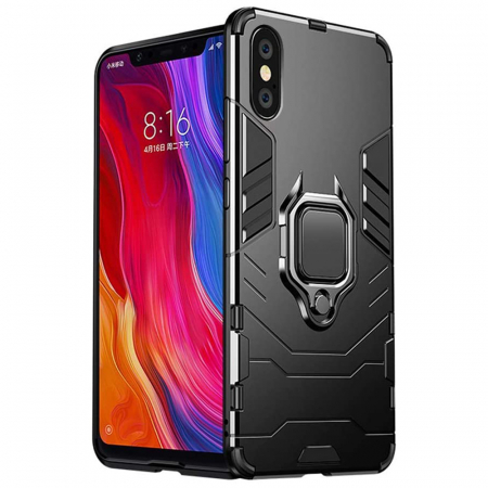 iPhone XS Max - Husa iPhone XS Max, Techsuit Shield Ring, Negru