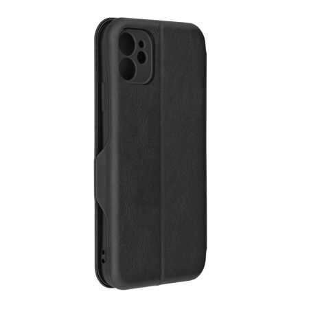 Husa magnetica tip carte iPhone 11, Safe Wallet Plus, Negru [5]