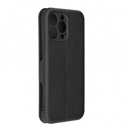 Husa magnetica tip carte iPhone 14 Pro Max, Safe Wallet Plus, Negru [4]