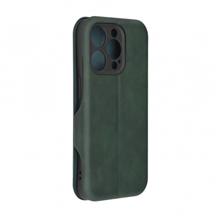 Husa magnetica tip carte iPhone 14 Pro, Safe Wallet Plus, Green [4]