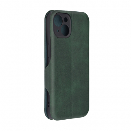 Husa magnetica tip carte iPhone 14, Safe Wallet Plus, Green [5]