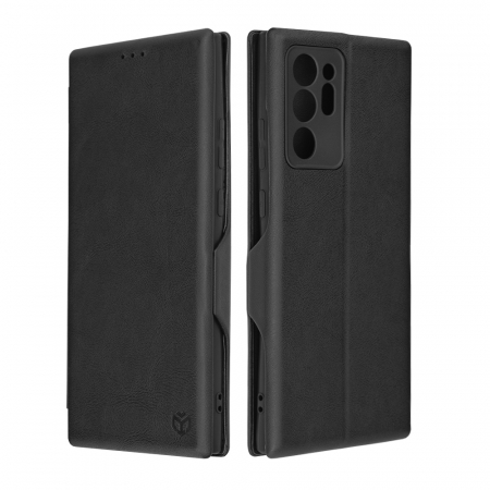 Samsung - Husa magnetica tip carte Samsung Galaxy Note 20 Ultra, Safe Wallet Plus, Negru