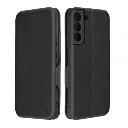 Samsung - Husa magnetica tip carte Samsung Galaxy S22 Plus, Safe Wallet Plus, Negru