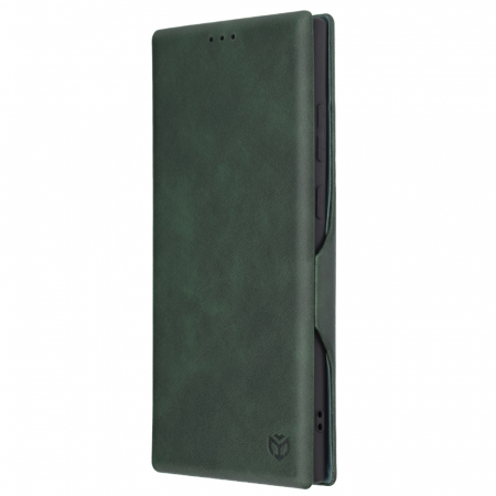 Husa magnetica tip carte Samsung Galaxy S23 Ultra, Safe Wallet Plus, Green [4]