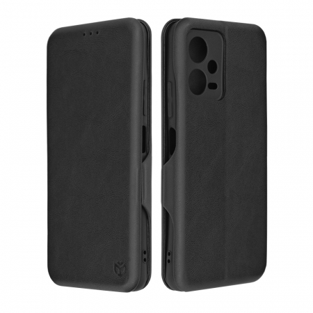 Xiaomi - Husa magnetica tip carte Xiaomi Redmi Note 12 5G, Safe Wallet Plus, Negru