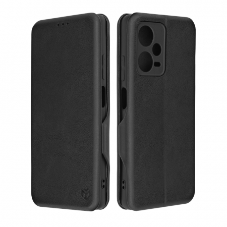 Xiaomi Redmi Note 12 Pro - Husa magnetica tip carte Xiaomi Redmi Note 12 Pro, Safe Wallet Plus, Negru