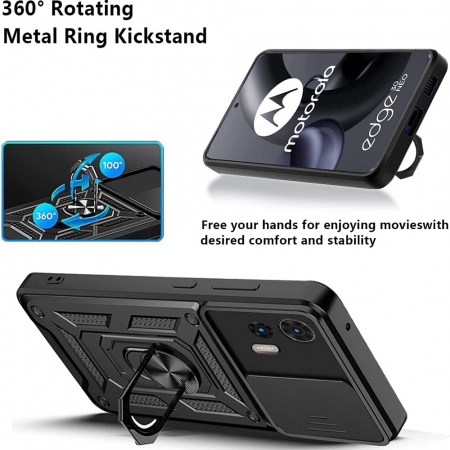 Husa Motorola Edge 30 Neo cu protectie camera Techsuit CamShield Series, Negru [5]