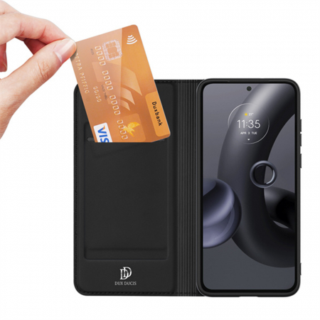 Husa Motorola Edge 30 Neo, Dux Ducis Skin Pro Flip Book, Negru [2]