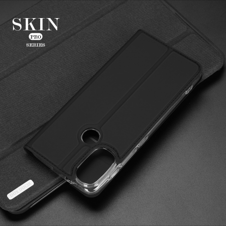 Husa Motorola Moto E20 / E30 / E40, Dux Ducis Skin Pro Flip Book, Negru [6]